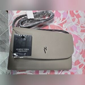 Simply Vera Vera Wang Taupe Crossbody Bag